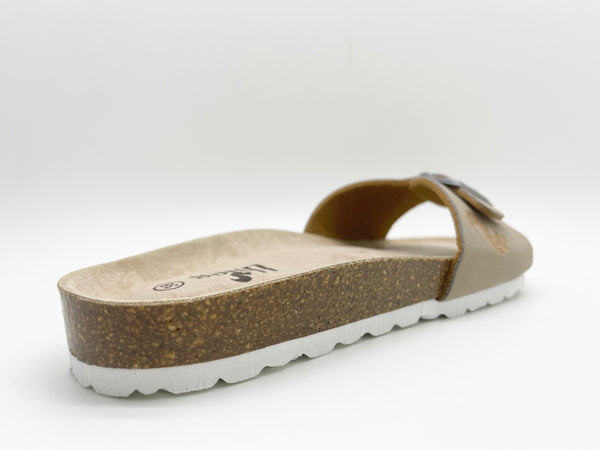 Nat 2 Thies Thies 1856 ® Eco Bio Strap Sandal Vegan Stone