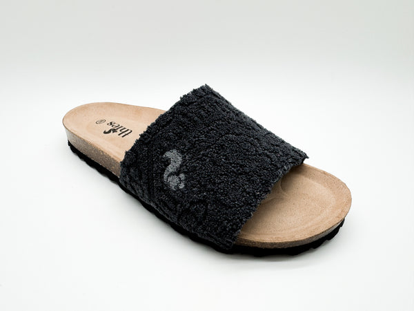 Nat 2 Thies Thies 1856 ® Eco Bio Terry Slide Vegan Charcoal