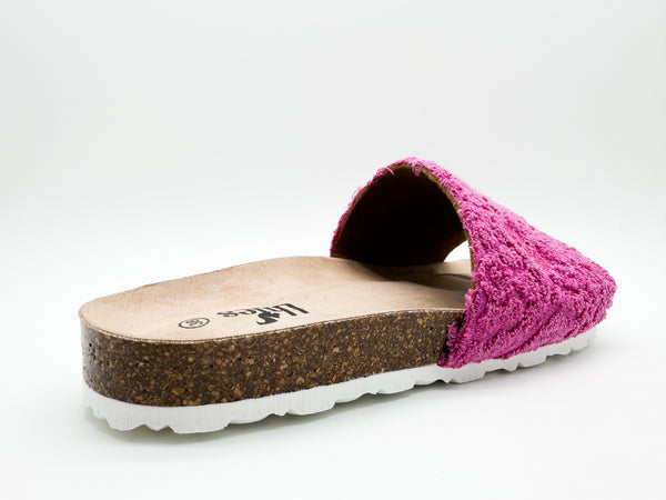 Nat 2 Thies Thies 1856 ® Eco Bio Terry Slide Vegan Orchid Pink