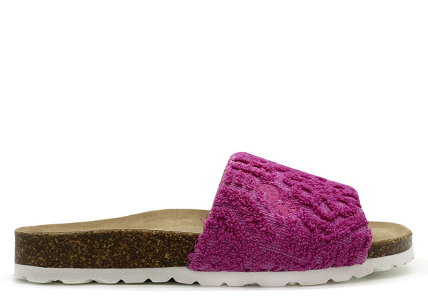 nat 2 thies thies 1856 ® Eco Bio Terry Slide vegan orchid pink