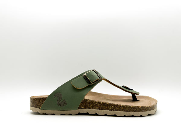 Nat 2 Thies Thies 1856 ® Eco Bio Thong Sandal Vegan Basil