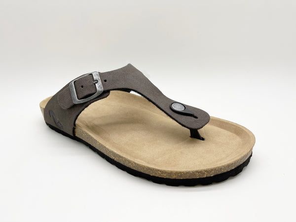 Nat 2 Thies Thies 1856 ® Eco Bio Thong Sandal Vegan Charcoal