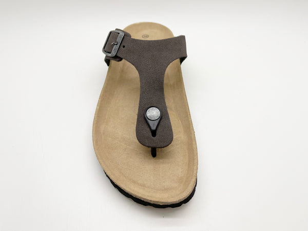 Nat 2 Thies Thies 1856 ® Eco Bio Thong Sandal Vegan Charcoal