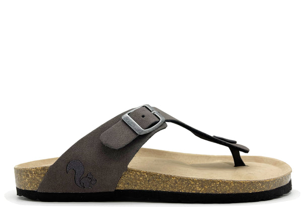 nat 2 thies thies 1856 ® Eco Bio Thong Sandal vegan charcoal