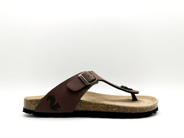 Nat 2 Thies Thies 1856 ® Eco Bio Thong Sandal Vegan Chocolate