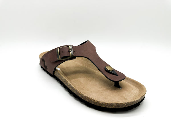 Nat 2 Thies Thies 1856 ® Eco Bio Thong Sandal Vegan Chocolate