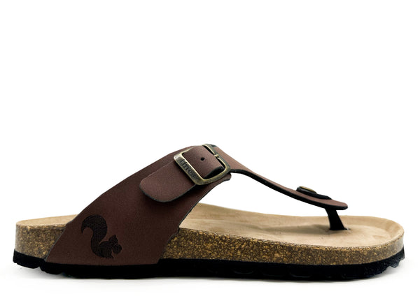 nat 2 thies thies 1856 ® Eco Bio Thong Sandal vegan chocolate