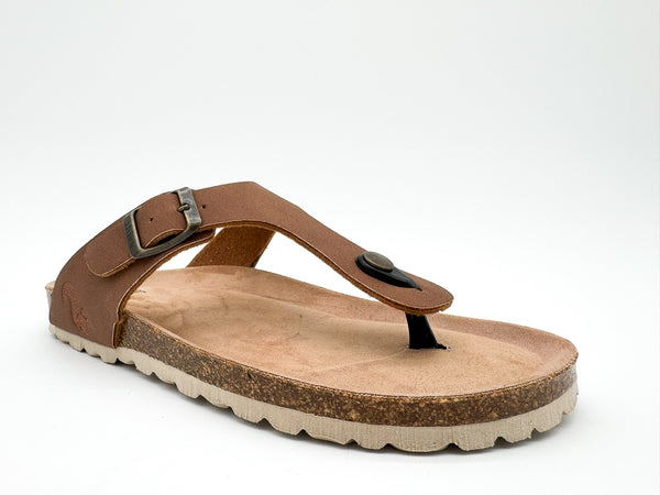 Nat 2 Thies Thies 1856 ® Eco Bio Thong Sandal Vegan Cinnamon