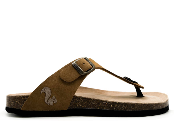 nat 2 thies thies 1856 ® Eco Bio Thong Sandal vegan cognac