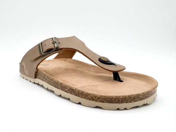 Nat 2 Thies Thies 1856 ® Eco Bio Thong Sandal Vegan Elephant Grey