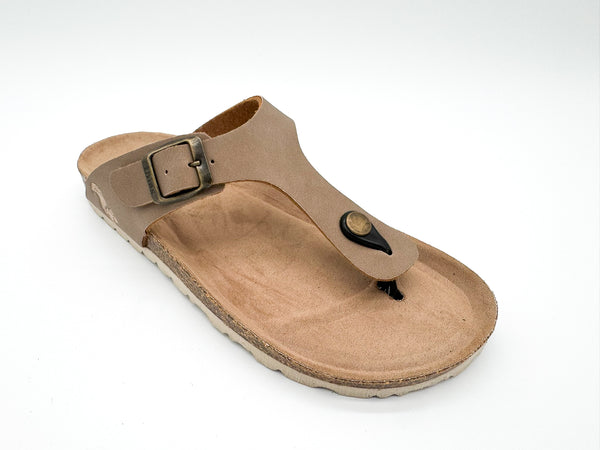 Nat 2 Thies Thies 1856 ® Eco Bio Thong Sandal Vegan Elephant Grey