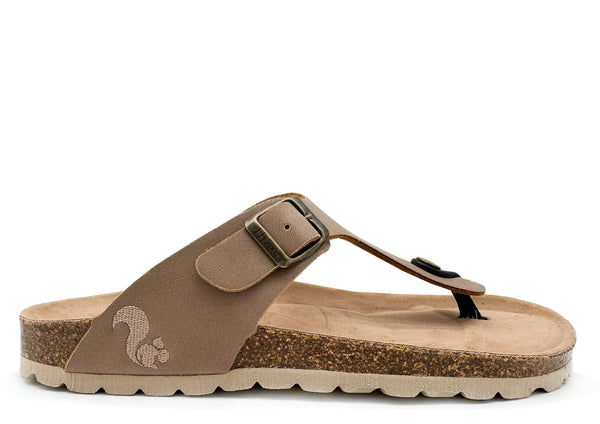 nat 2 thies thies 1856 ® Eco Bio Thong Sandal vegan elephant grey