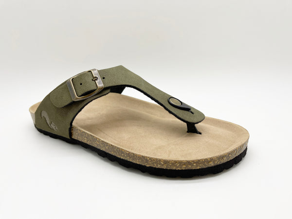 Nat 2 Thies Thies 1856 ® Eco Bio Thong Sandal Vegan Khaki