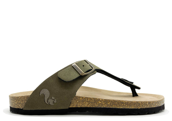 nat 2 thies thies 1856 ® Eco Bio Thong Sandal vegan khaki