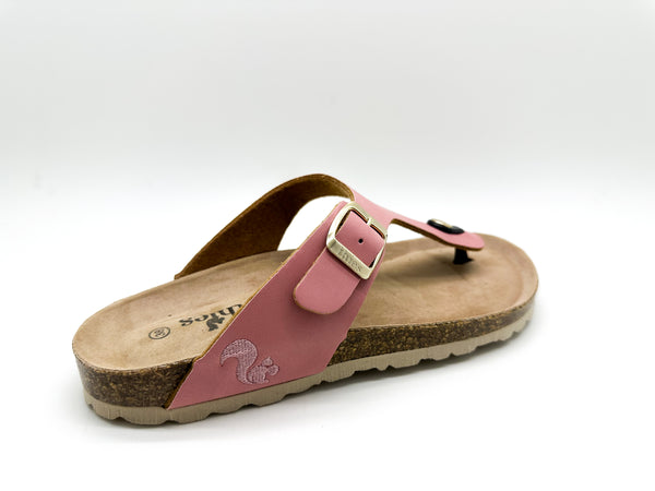 Nat 2 Thies Thies 1856 ® Eco Bio Thong Sandal Vegan Pink Grapefruit