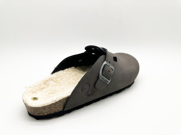 Nat 2 Thies Thies 1856 ® Eco Bio Warm Clog Vegan Charcoal