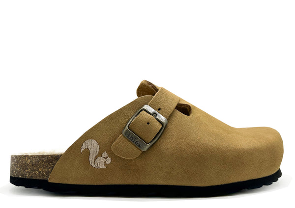 nat 2 thies thies 1856 ® Eco Bio Warm Clog vegan cognac