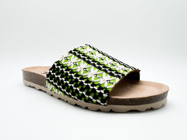 Nat 2 Thies Thies 1856 ® Eco Boho Pool Slide Vegan Green