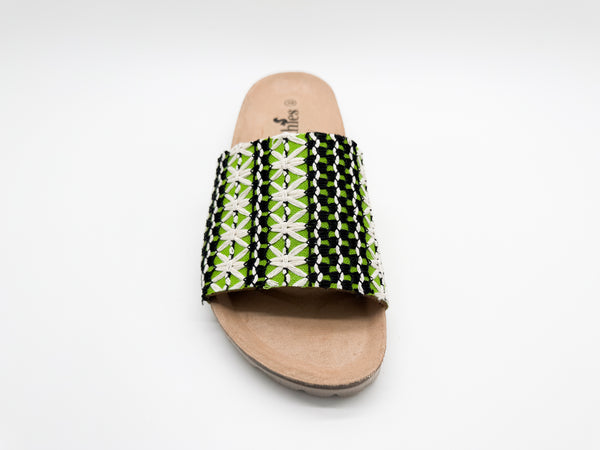 Nat 2 Thies Thies 1856 ® Eco Boho Pool Slide Vegan Green