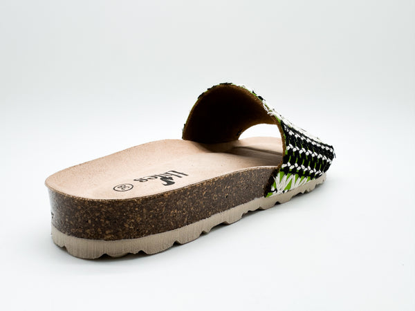 Nat 2 Thies Thies 1856 ® Eco Boho Pool Slide Vegan Green