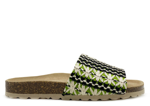 nat 2 thies thies 1856 ® Eco Boho Pool Slide vegan green