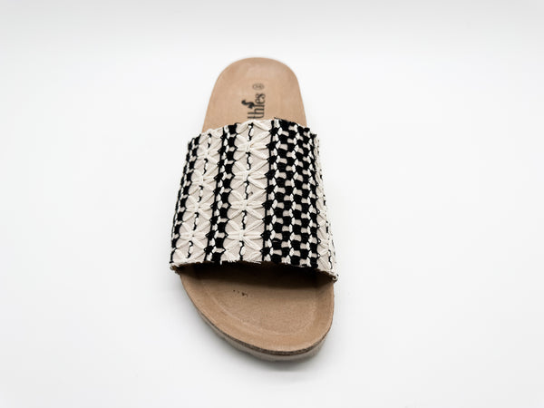 Nat 2 Thies Thies 1856 ® Eco Boho Pool Slide Vegan Taupe