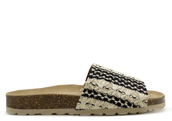 nat 2 thies thies 1856 ® Eco Boho Pool Slide vegan taupe