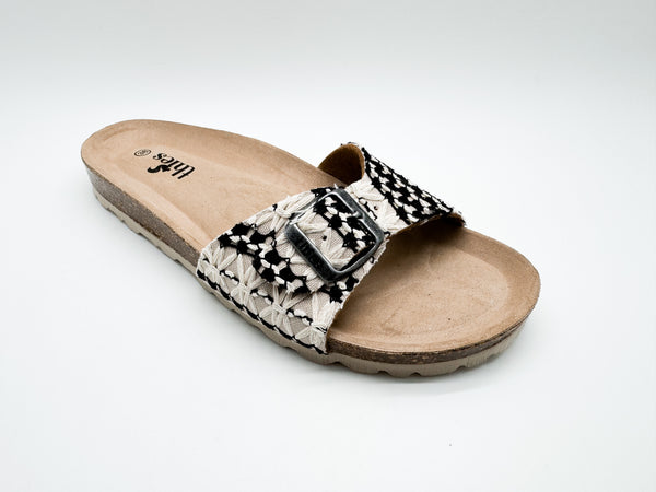 Nat 2 Thies Thies 1856 ® Eco Boho Strap Sandal Vegan Taupe