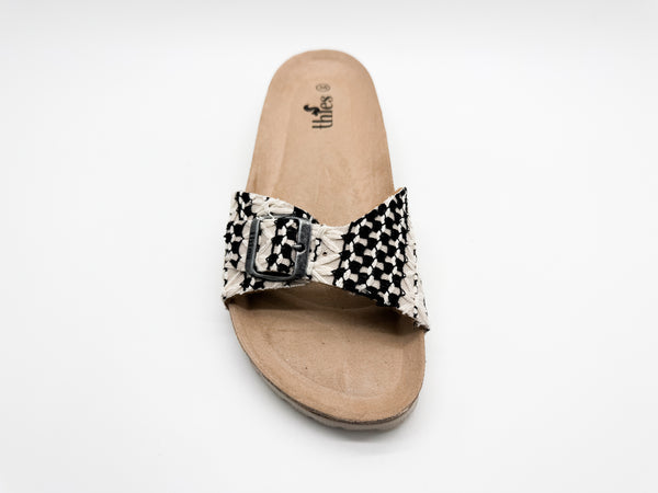 Nat 2 Thies Thies 1856 ® Eco Boho Strap Sandal Vegan Taupe