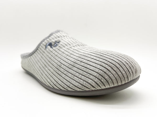 Nat 2 Thies Thies 1856 ® Eco Cord Slipper Vegan Grey