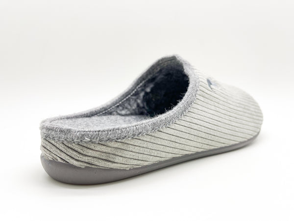 Nat 2 Thies Thies 1856 ® Eco Cord Slipper Vegan Grey
