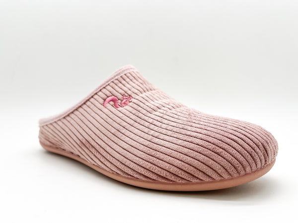 Nat 2 Thies Thies 1856 ® Eco Cord Slipper Vegan Rose