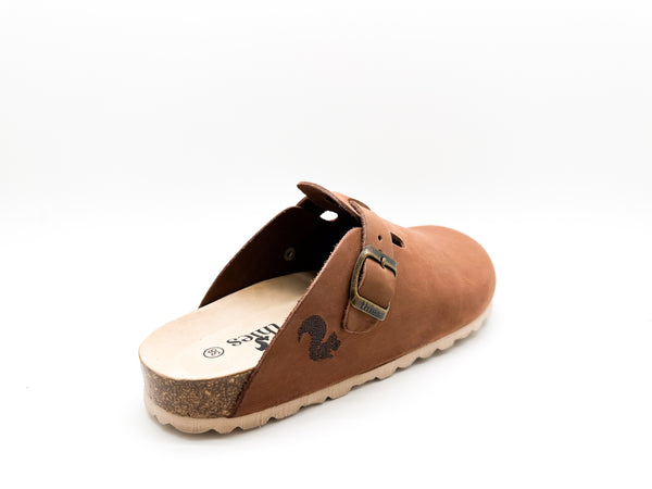 Nat 2 Thies Thies 1856 ® Eco Leather Clog Shitake Brown