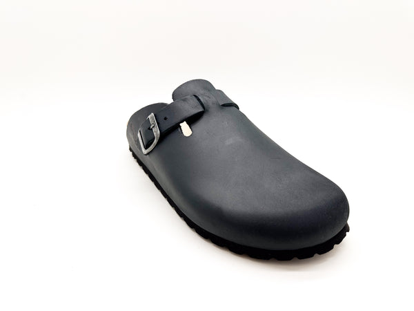 Nat 2 Thies Thies 1856 ® Eco Leather Clog Truffle-black