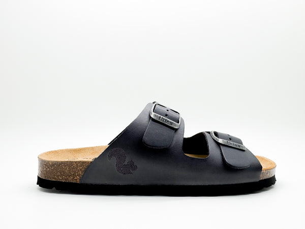 Nat 2 Thies Thies 1856 ® Eco Leather Sandal Charcoal
