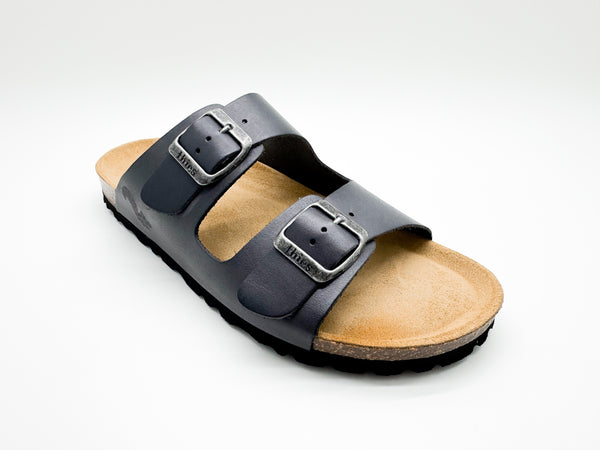 Nat 2 Thies Thies 1856 ® Eco Leather Sandal Charcoal