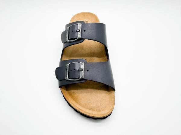 Nat 2 Thies Thies 1856 ® Eco Leather Sandal Charcoal