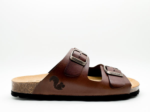 Nat 2 Thies Thies 1856 ® Eco Leather Sandal Dark Brown