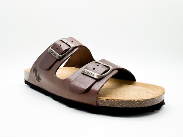 Nat 2 Thies Thies 1856 ® Eco Leather Sandal Dark Brown