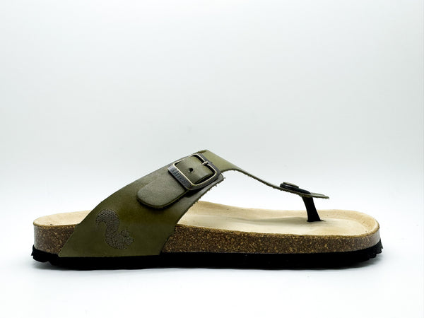 Nat 2 Thies Thies 1856 ® Eco Leather Thong Sandal Avocado