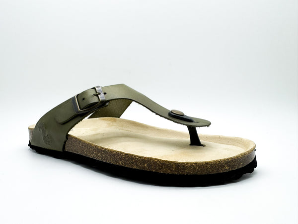 Nat 2 Thies Thies 1856 ® Eco Leather Thong Sandal Avocado