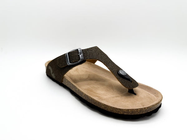 Nat 2 Thies Thies 1856 ® Eco Palm Thong Sandal Dark Palm