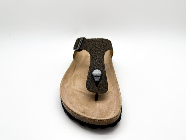 Nat 2 Thies Thies 1856 ® Eco Palm Thong Sandal Dark Palm