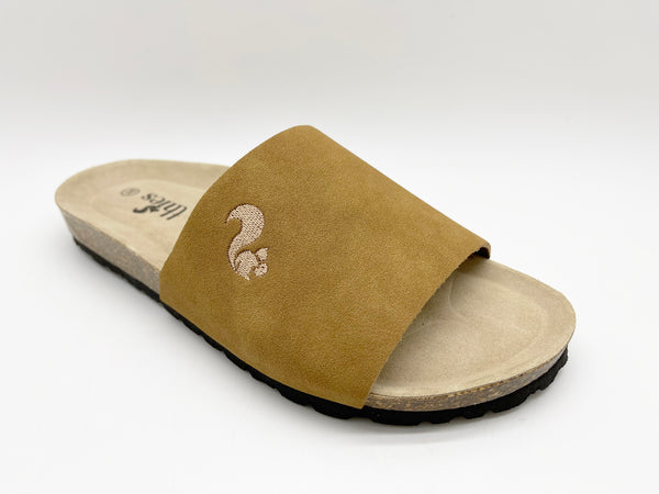 Nat 2 Thies Thies 1856 ® Eco Pool Slide Vegan Cognac