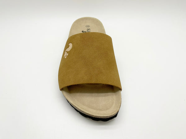 Nat 2 Thies Thies 1856 ® Eco Pool Slide Vegan Cognac