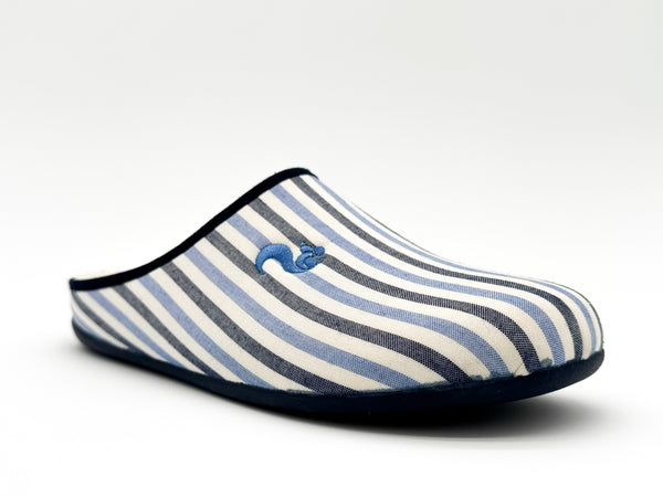 Nat 2 Thies Thies 1856 ® Eco Pyjama Slipper Blue Stripe