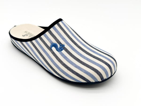 Nat 2 Thies Thies 1856 ® Eco Pyjama Slipper Blue Stripe