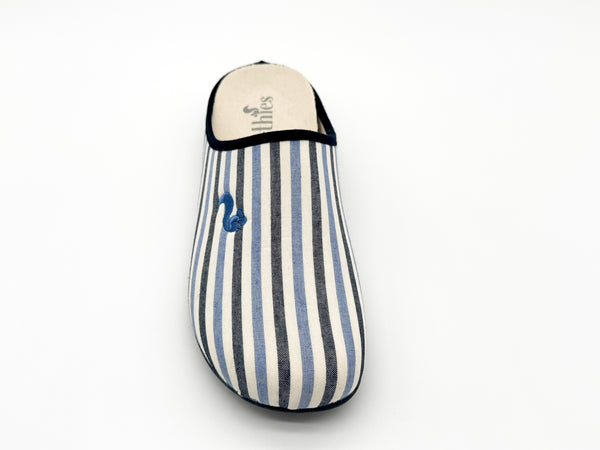 Nat 2 Thies Thies 1856 ® Eco Pyjama Slipper Blue Stripe