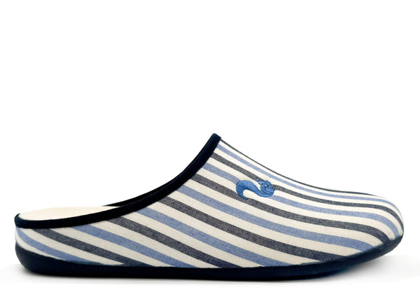 nat 2 thies thies 1856 ® Eco Pyjama Slipper blue stripe