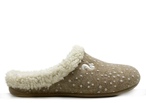 nat 2 thies thies 1856 ® Eco Snow Cozy Slipper beige